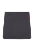 Delantal Corto Canvas Bicolor - Gris + Granate