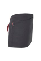 Delantal Corto Canvas Bicolor - Gris + Granate