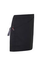 Delantal Corto Canvas Bicolor - Negro + Gris