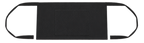 Negro - vista plana (personalización Zakeke)