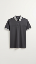 Polo Shirt in Urban Black